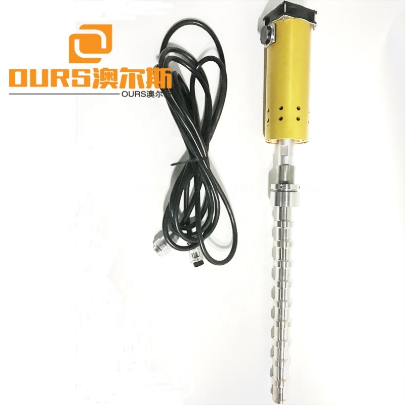 China Manufacturer Supply Ultrasonic Biodiesel Transducer Reactor 2000W  Industrial Calabash Shape Biodiesel Ultrasound Reactor
