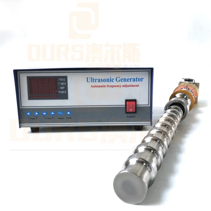 Biodiesel Production Ultrasonic Cavitation Reactor Probe 1000W 20K Titanium Alloy Ultrasonic Vibrating Reactor With Flange 220V