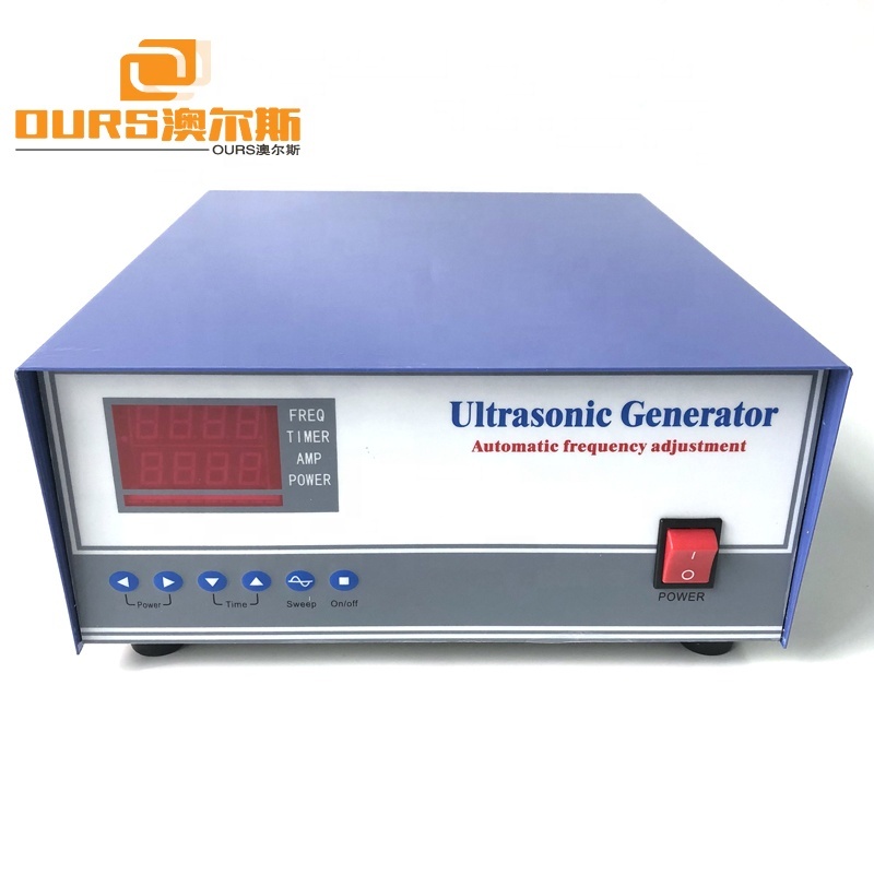 2400W Power Ultrasonic Vibration Generator 28KHz/40KHz With Ultrasonic Cleaning Transducer