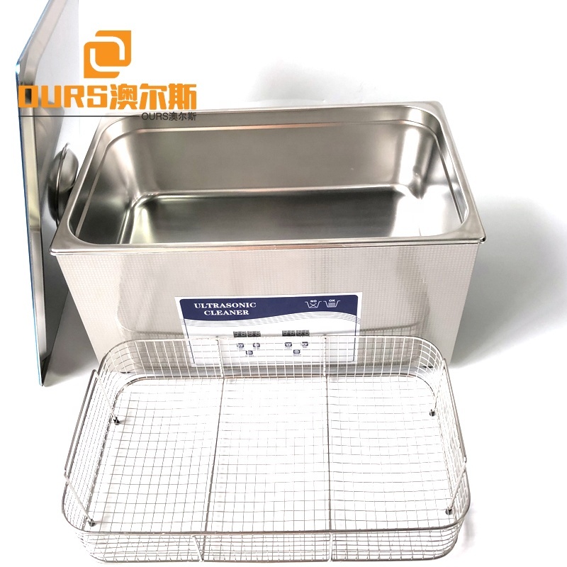 Time Adjustable Industrial Ultrasonic Parts Washer 22L Capacity SS316 Ultrasonic Washing Machine With Free Basket  220V AC 40K