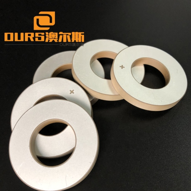 Weak Field Dissipation Electronic Ceramic 40* 20 * 5mm Piezoceramic Ring Disc Coupling Modulus