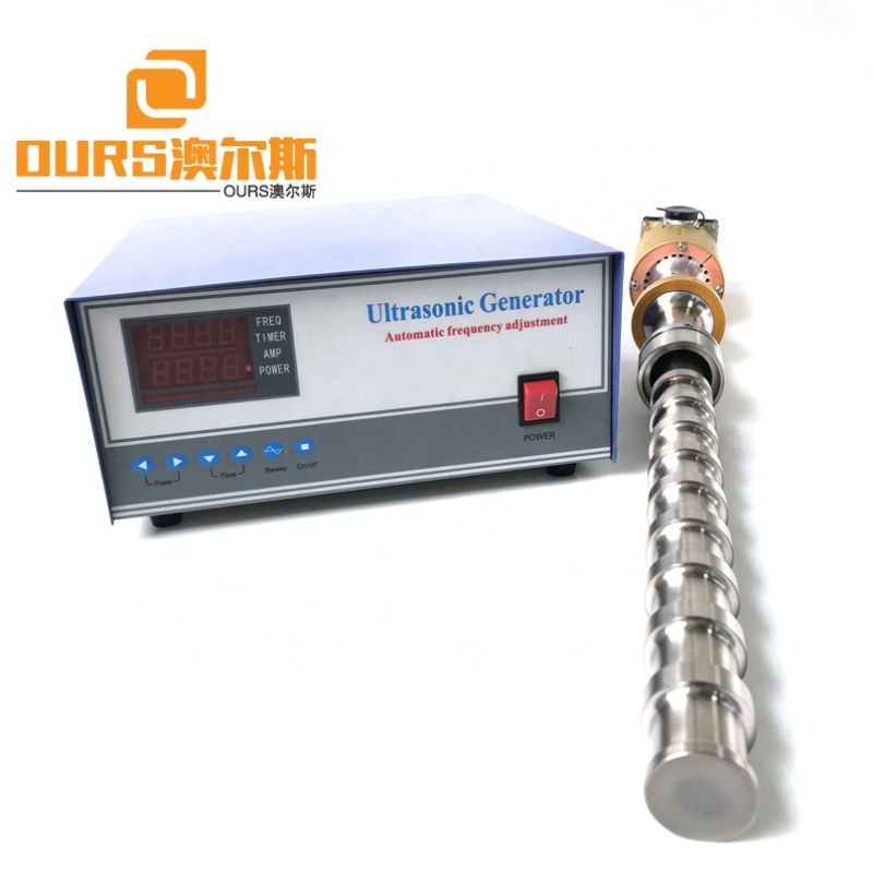Flange Mounted Ultrasonic Rod In The Cleaning Tank Immersible Ultrasonic Vibration Reactor 1500W 20K For Biodiesel Extraction