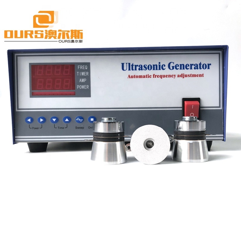 2400W Power Ultrasonic Vibration Generator 28KHz/40KHz With Ultrasonic Cleaning Transducer