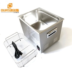 Baño limpiador de transductor ultrasónico de mesa de 40KHZ 10L con temporizador y calentador utilizado para lavar piezas médicas Frutas Coffer Cup