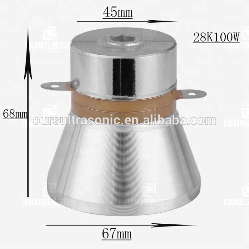 28khz High-performance 100w Piezoelectric Transducer Ultrasonic Transducer for cleaner