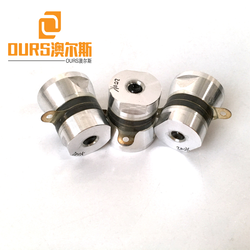 200KHZ High Frequency Ultrasonic Piezoelectric Transducer Without Hole For Industrial Parts
