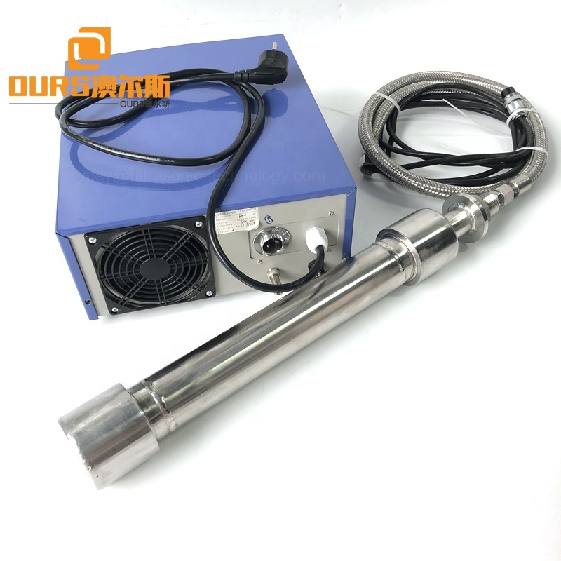 Round Tube 316 Stainless Steel Piezo Vibration Ultrasonic Reactor 900W 27KHZ Ultrasonic Biodiesel Cleaning Transducer