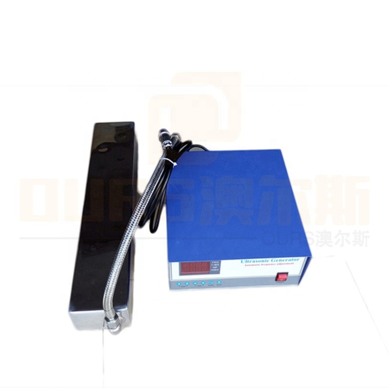 OUR OEM Customized Ultrasound Submersible Vibrating Plate Immersion Ultrasonic Transducer Pack With Cleaning Generator 600W