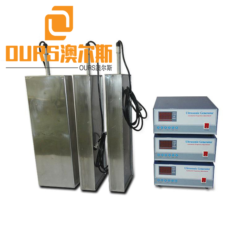 1000W 25KHZ/40khz/80khz Multi-frequency Immersible Ultrasonic Transducer Box  For Ultrasound Industrial Cleaning