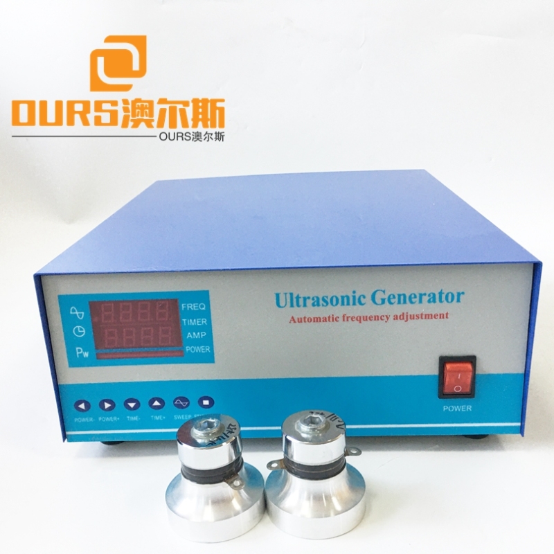 Factory produced 1500W 20khz-40khz Frequency Adjustable Ultrasonic Power Generator With Transducer