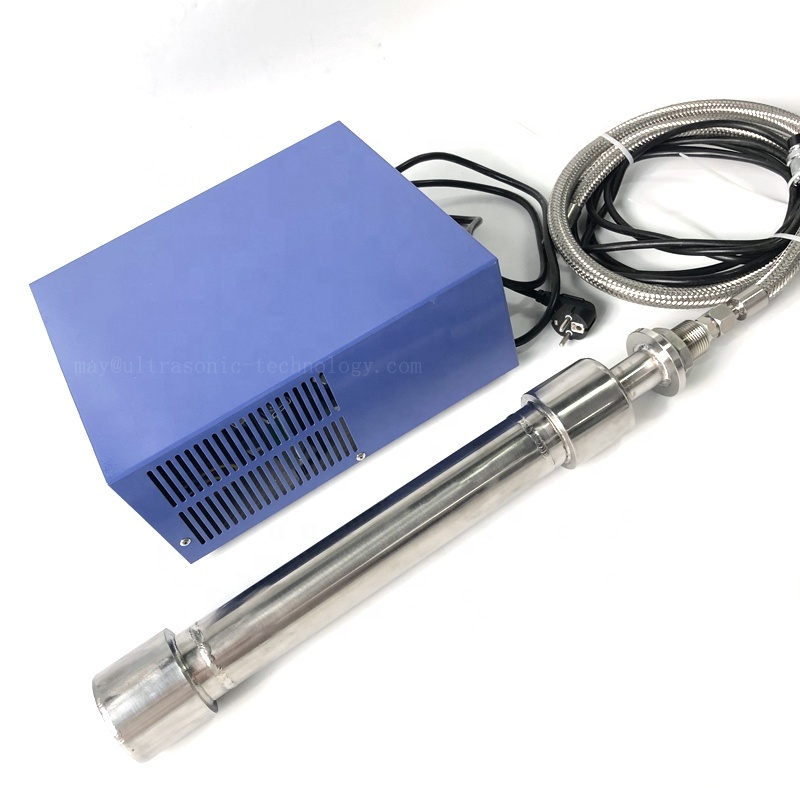 Biodiesel Oils Extraction Ultrasonic Liquid Processor Immersion Ultrasound Tube Reactor 1000W High Intensity With Generator