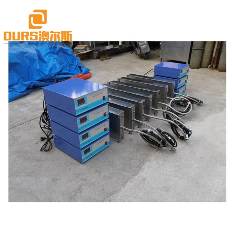 1200W Industrial Submersible Ultrasonic Transducer Cleaner Vibrating Board Excavator Chain Cylinder Cleaning Machine 28KHZ