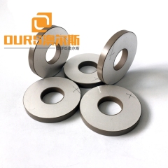 High Efficiency 35X15X5mm PZT4 or PZT8 Piezo Ceramic Ring For Ultrasonic Cleaning Transducer