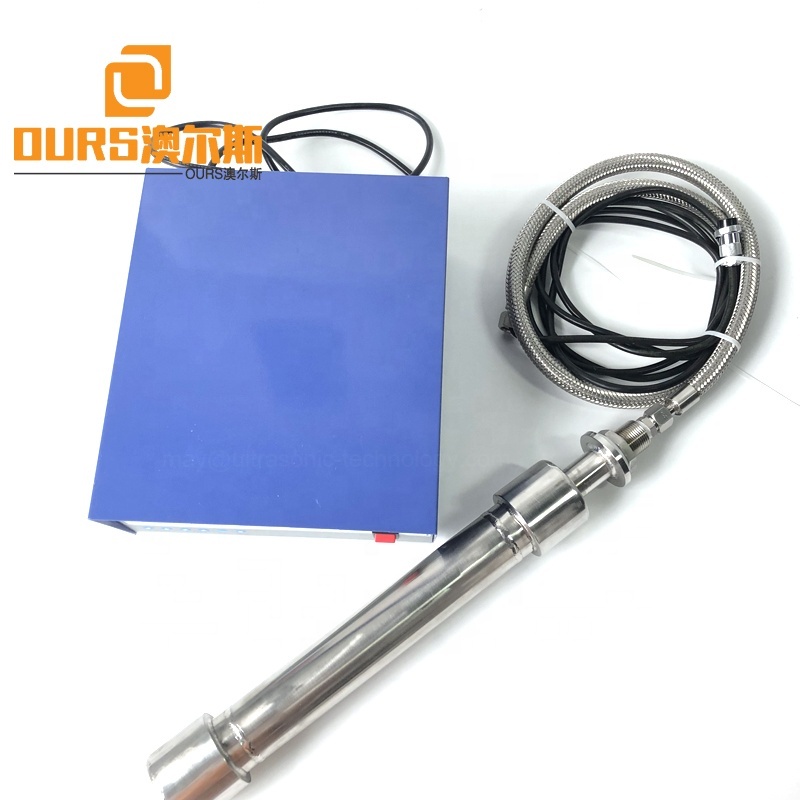 Single Frequency Tube Shape Ultrasound Vibration Reactor Portable 316SS Material Tubular Piezoelectric Transducer For Cleaning