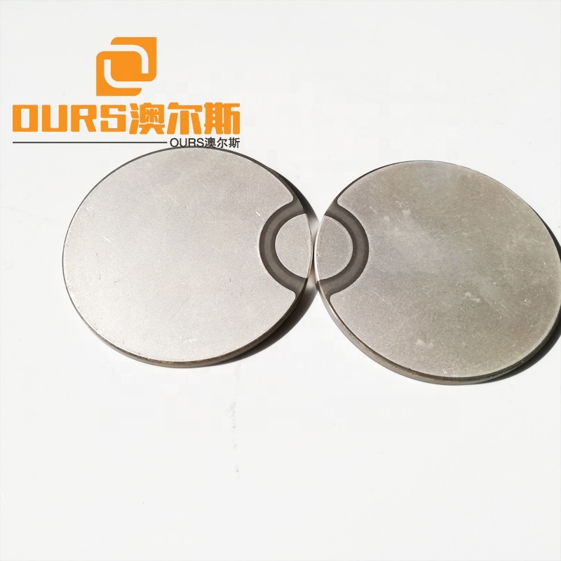 40khz Piezo Ceramic Disc For Piezo Vibration Sensor 50*3mm PZT-4 And PZT-8 Material