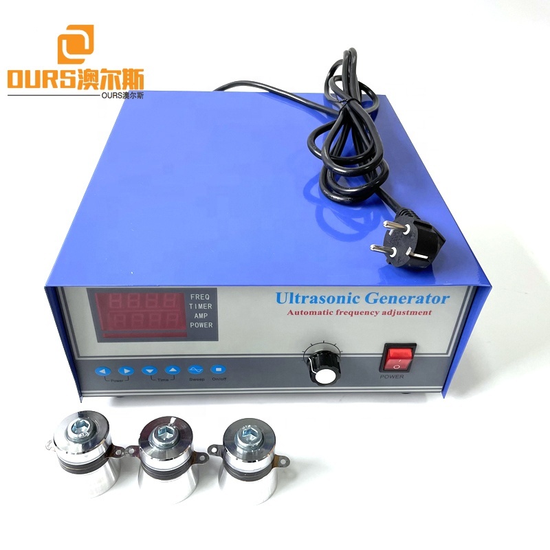 40K 600W Single Frequency Adjustable Ultrasonic Power Generator For Vegetable Tableware Parts Cleaning