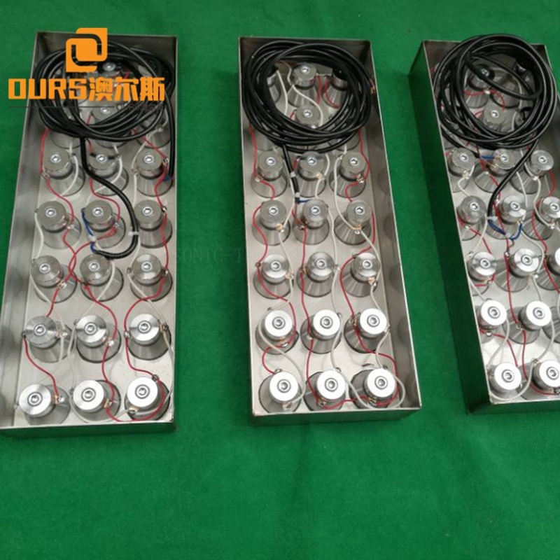 Side/Bottom/Flange Type Cleaning Ultrasonic Transducer Pack In Water Ultrasonic Transducer For Existing Tank 40K/80K/100K
