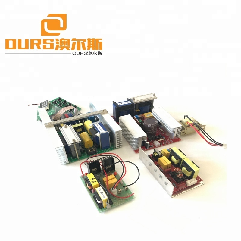 Temperature heating control,Power & Timer Adjust Ultrasonic Generator PCB 600W40KHZ 220V for cleaning transducer and cleaner