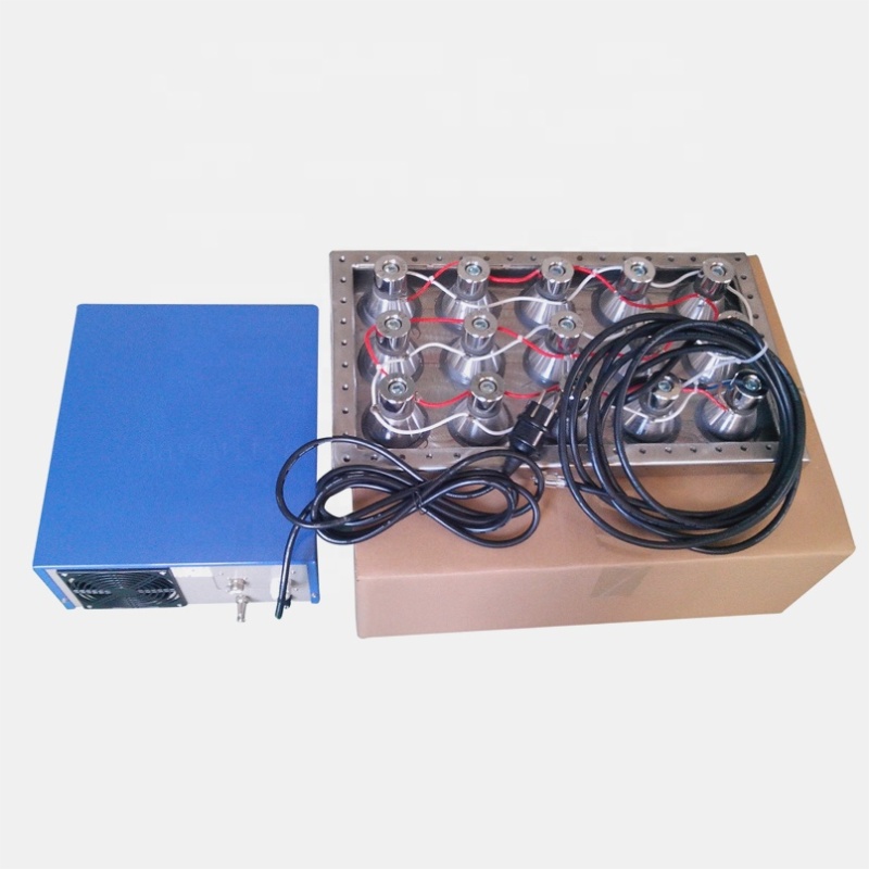 Flange Type Ultrasonic Transducer Vibration Box Fixed In Cleaning Tank 300W Small Ultrasonic Energy Propagation Instrument