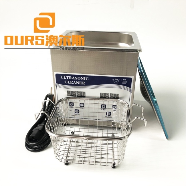 Limpiador ultrasónico tipo mesa de 1.3 l, transductor piezoeléctrico mecánico al por mayor, limpiador ultrasónico de frutas y verduras