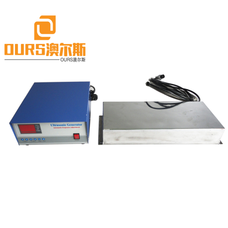 200KHZ High Frequency Waterproof Immersible Ultrasonic Transducer Plate With Generator Metal Oil Parts Ultra Cleaning Machine