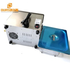 40KHZ 10L Настольный ультразвуковой очиститель преобразователя Ванна с таймером и нагревателем, используемая для мытья медицинских деталей Фрукты Кофферная чашка