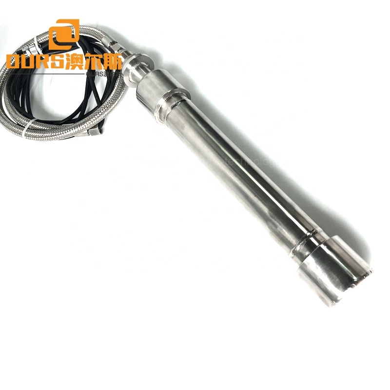 Biodiesel Abandoned Oil Process Equipment Immersible Ultrasonic Tube Reactor 27KHZ Piezo Ultrasound Vibration Transducer Pipe