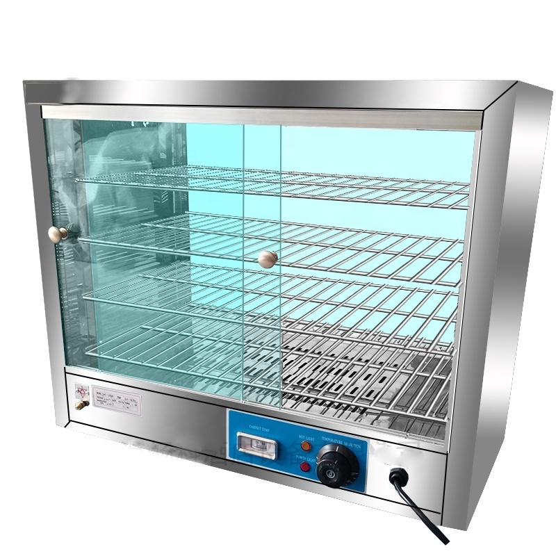 5 Layers Glass Display Showcase Hot Food Warmer Electric Display Showcase With 30-110 Degrees