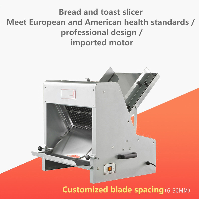 110v 220v All Kinds Of Adjustable Bread Slicer Machine Sliced Toast Blade Size Can Be Customized Industrial