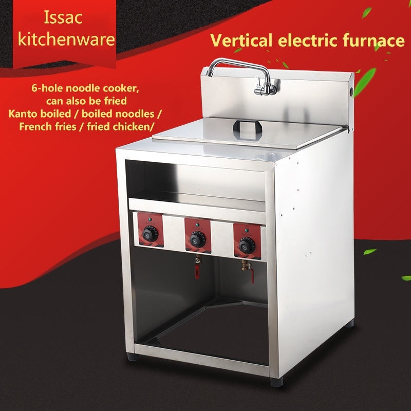 Electric Fryer French Fries Kitchen Equipment Of Commercial Vertical 6-hole Noodle Cooker Oden