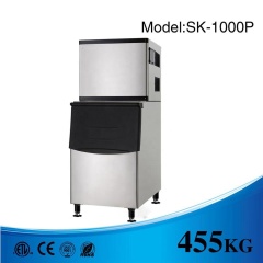 455 кг / день SK-1000P Ice Cube Maker Food-Grade Cuber Ice Машина для производства ледяных напитков в барах