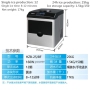 25kg Ice Maker Commercial Small Bottled Water Round Ice Milk Tea Shop Household Multifunctional Ice Making Machine