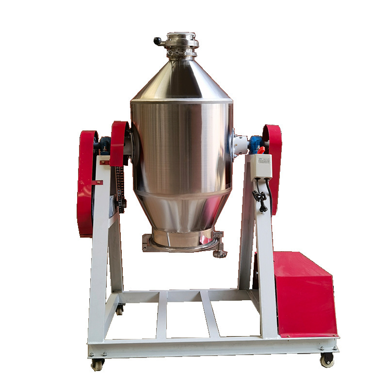 55kg Stainless Steel Drum Mixer Fertilizer Feed Dry Powder Plastic Medicine Grain Mixing Equipment