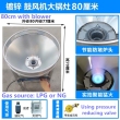 80cm with blower +$6.00