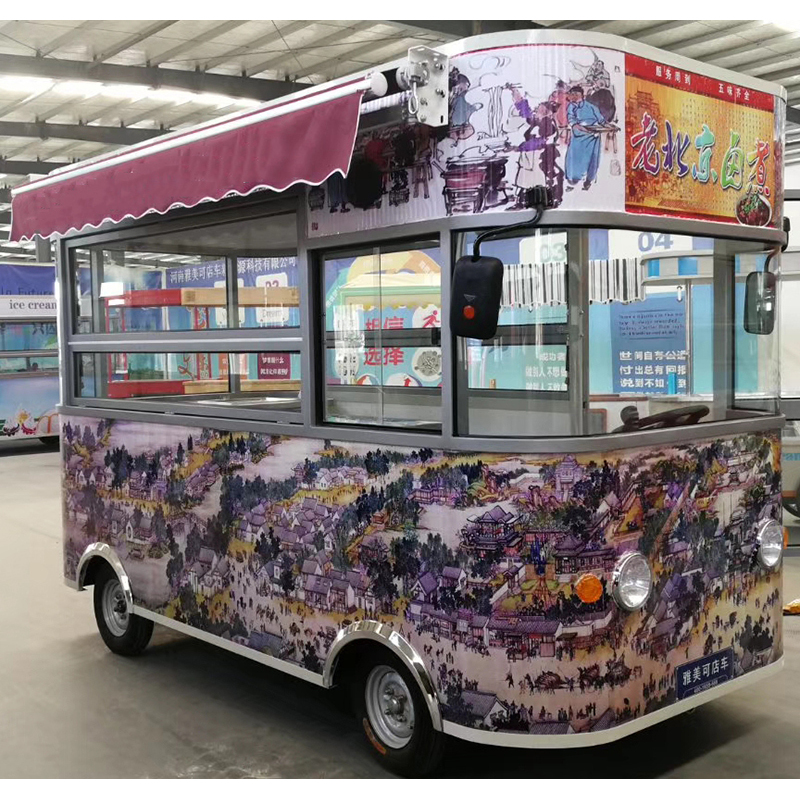 2019 Self Driven Food Trailer Snack Truck Machine Food Truck Trailer Mobile Food Trucks Ice Cream Coffee Mobile Kitchen Trailers