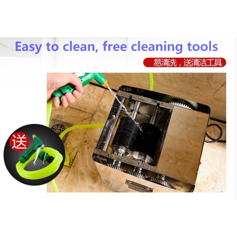 Electric Commercial Meat Cutter Machine Meat Slicer Shredder Mincing Machine Stainless Steel Table Meat Bowl Cutter