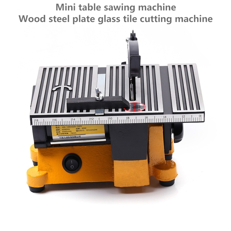 110v 240v Mini Table Sawing Machine 3 Sets Of Saw Blades For Cutting Wood Rebar Metal Glass Tile Cutting Machine