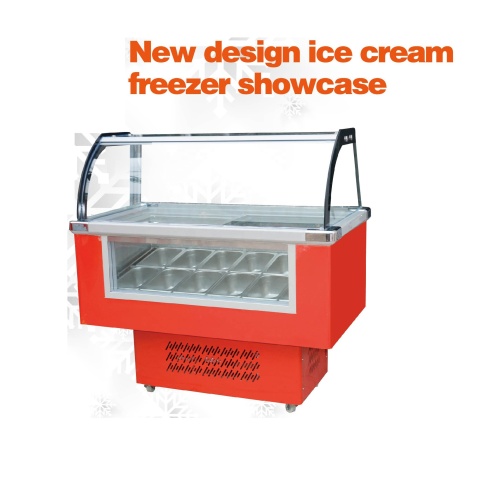 full container shipment  10 Tank  Ice Cream Glass Icecream Machinery Freezers Display Cabinet Freezer Showcase