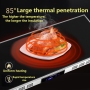 Buffet Food Warmer Set Cafeteria Heating Board Desktop Food Insulation Board Food Insulation Lamp Glass Ceramic