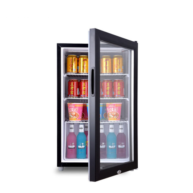 75L Display Freezers & Fridges Small Refrigerated Ice Bar Small Freezer Display Cabinet Beverage Fresh-keeping Cabinet
