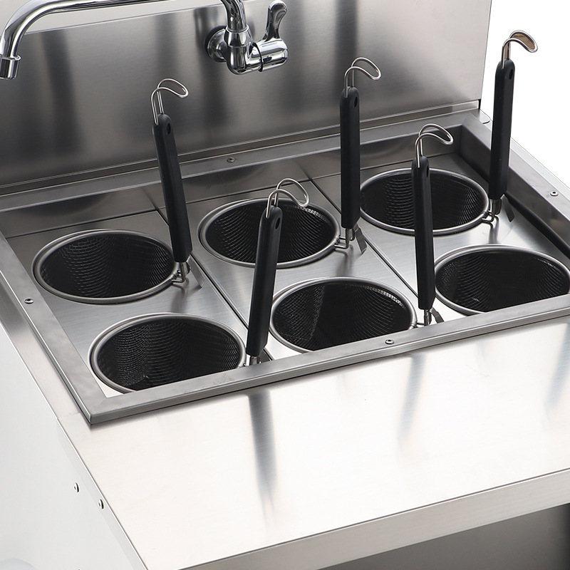 Electric Fryer French Fries Kitchen Equipment Of Commercial Vertical 6-hole Noodle Cooker Oden