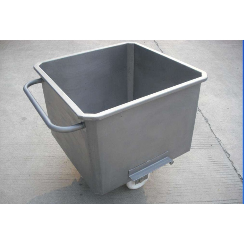 200L 304 stainless steel meat trolley hopper trolley turnover trolley removable trolley