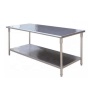 1.5m 1.8m Stainless Steel Tables Kitchen Furniture Food Preparation Table Workbench for Restaurant