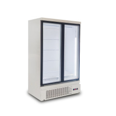 -18 ~ -22 2 3 Большие стеклянные двери Коммерческий вертикальный глубокий холодильник с морозильной камерой для ресторанного супермаркета Светодиодное освещение