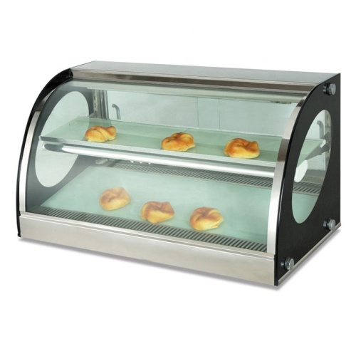 Desktop Arc Heating and Warming Display Cabinet Small Warmer Display Food Warmer Glass Display Showcase