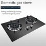 Lpg Ng Spot Wholesale Fierce Fire Double Gas Stoves With Steel Cover And Plate For Glass Household Kitchen Gas Cooker Range