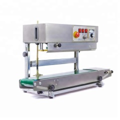 Vertical Horizontal Stainless Steel Packing Pouch Low Price Band Fr-900 Film Strip Bag Hot Continuous Sealing Machine Machinery