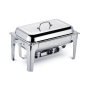 IS-GS-0182B Stainless Steel Buffet Furnace Doub-Soup Stove, Electric or Alcohol Heating Cooking Furnace