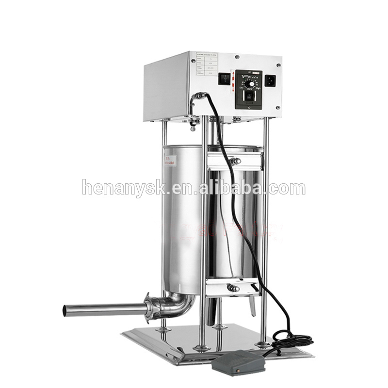 10L Electric Stainless Steel Sausage Stuffer Filling Filler  Pusher Machine