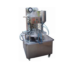 2019 New Arrivals Automatic Continuous Ice Candy Packaging Plastic Cup Filling Sealing Machine